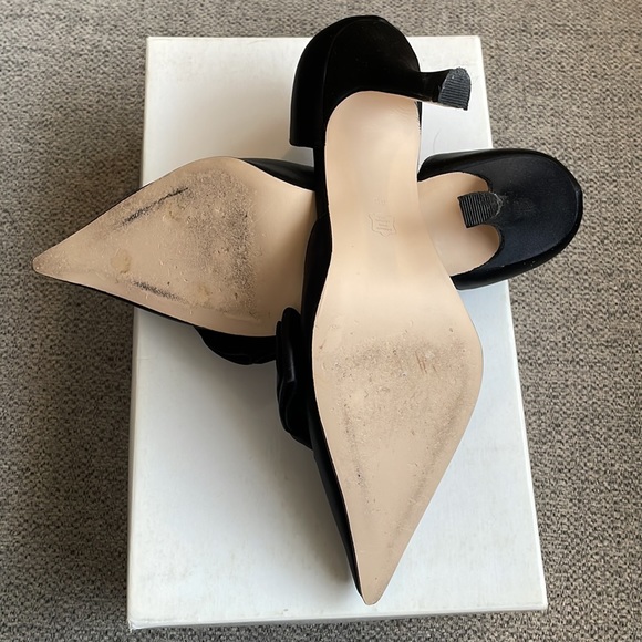 Caparros Black Satin High Heel Shoes - Picture 5 of 5